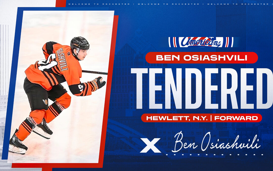 TENDER ALERT: Jr. Americans Sign Long Island Native Ben Osiashvili