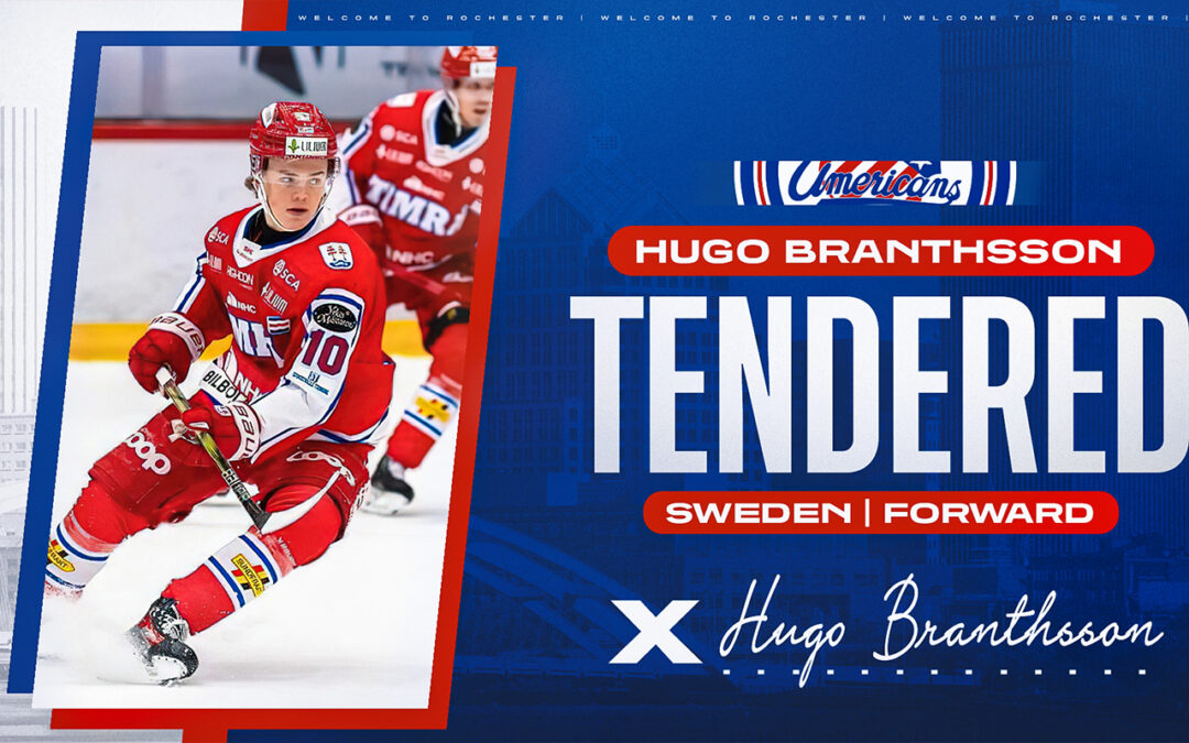 Jr. Americans Sign Third Swedish Player Of Tender Class: Hugo Branthsson