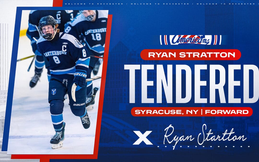 NEWS: Jr. Americans and New York native Ryan Stratton Agree on Tender Contract