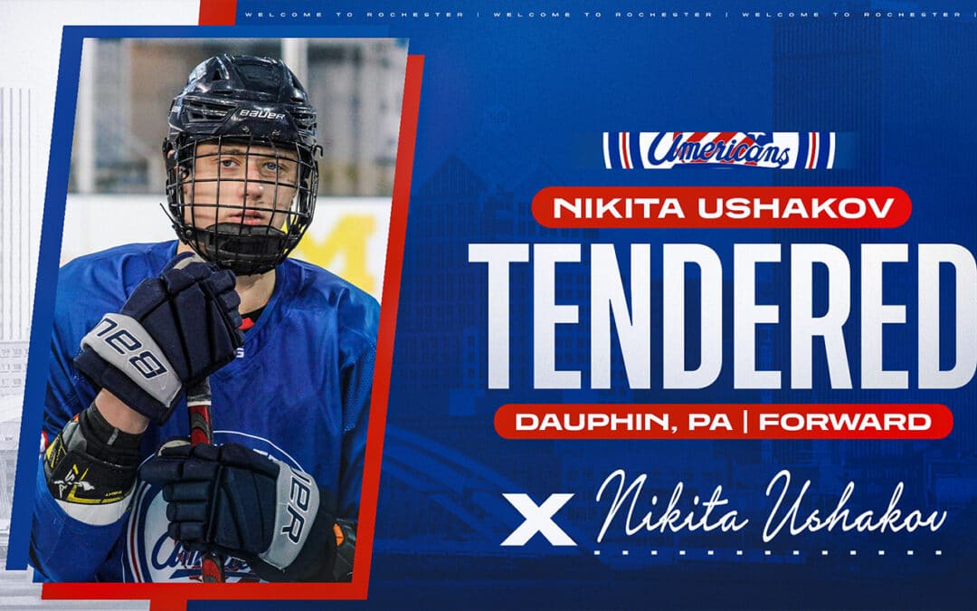 Pen to Paper: Nikita Ushakov Signs Tender Contract with Rochester Jr. Americans