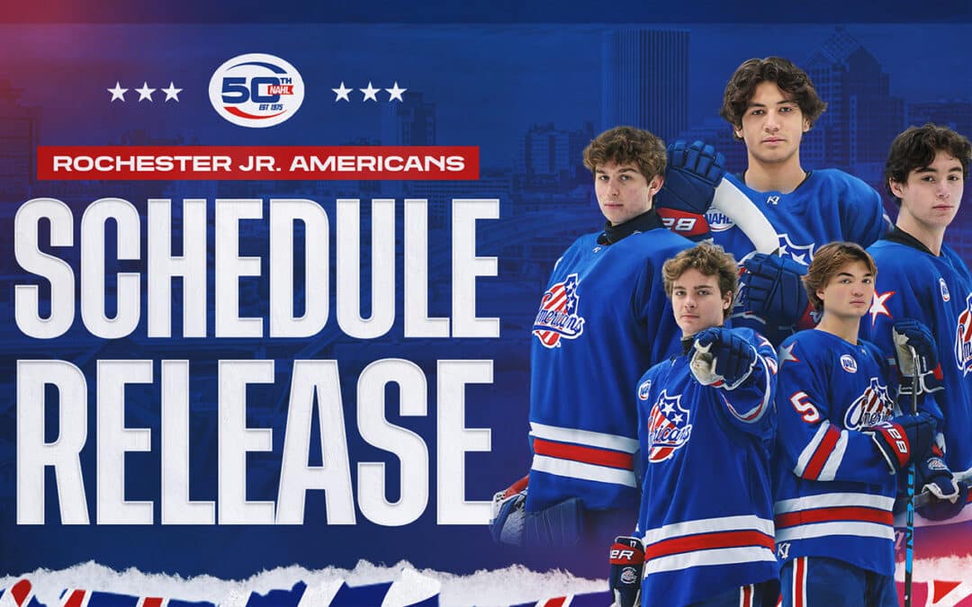 Rochester Jr. Americans Proudly Announce 2024-25 Schedule For NAHL’s 50th Season