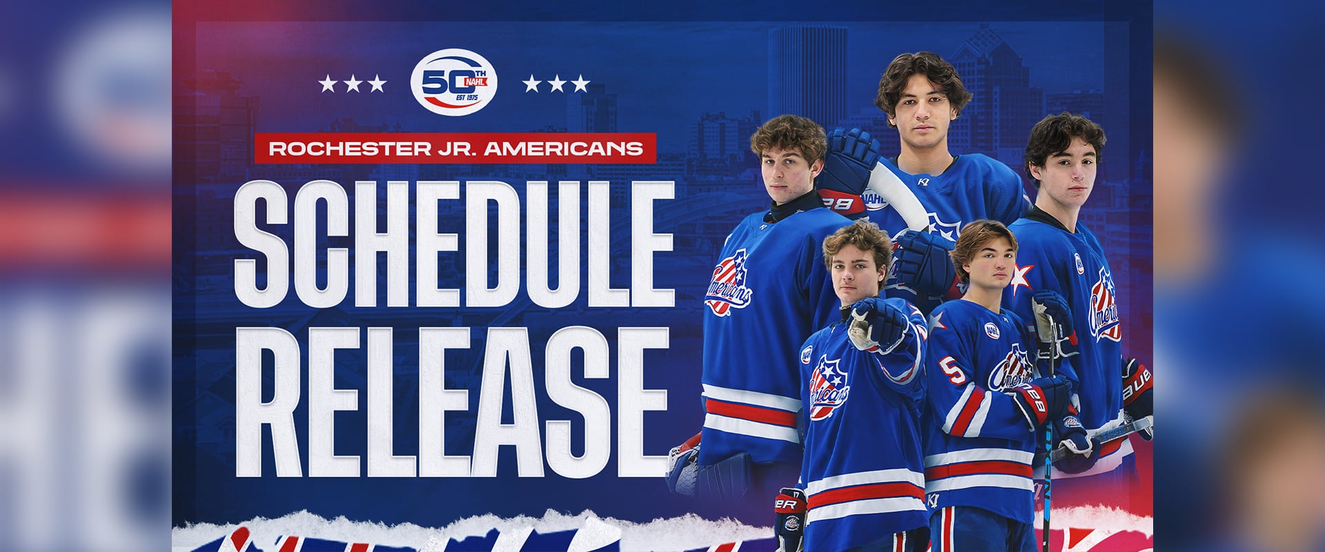 Rochester Jr. Americans Proudly Announce 202425 Schedule For NAHL’s